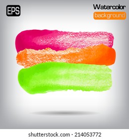 Vector glossy painting colourful background. EPS illustration.