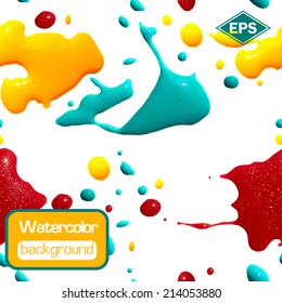 Vector glossy painting colourful background. EPS illustration.