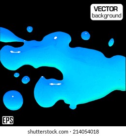 Vector glossy painting colourful background. EPS illustration.