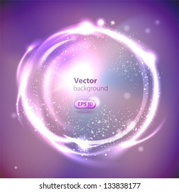 Vector Glossy Sphere. Abstract Background