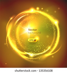 Vector Glossy Sphere. Abstract Background