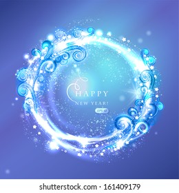 Vector Glossy Sphere. Abstract Background 