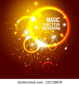 Vector Glossy Sphere. Abstract Background