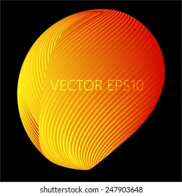 Vector Glossy Sphere. Abstract Background