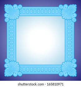 vector glossy vintage frame