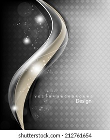 Vector Glossy Wave Background