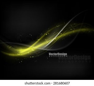 Vector Glossy Wave Design
