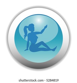 Vector - Glossy Zodiac Button