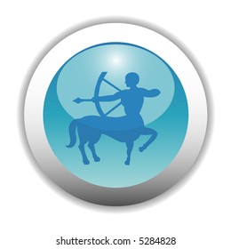 Vector - Glossy Zodiac Button