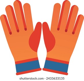 vector gloves cleaning equipment illustration