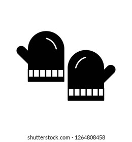 vector gloves icon
