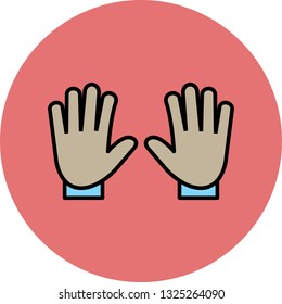 Vector Gloves Icon 
