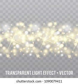 Vector Glow light Effect. Star burst with Sparkles.