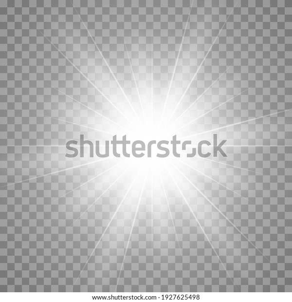 Vector glow light effect. Star burst\
isolated on\
transparent.