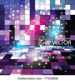 Vector Glowing Background Nice Sparkles