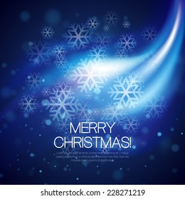 Vector glowing Christmas background