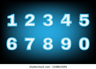 Vector glowing digital circuit on black screen for object technology concept.