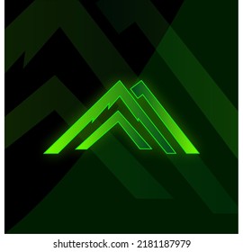 vectores de color verde brillante, se pueden utilizar para logotipos, mascotas y otros