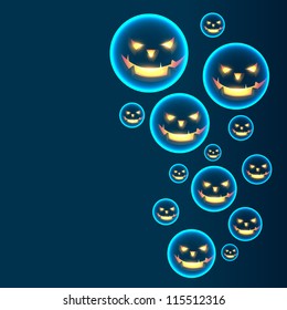 vector glowing halloween design illustration