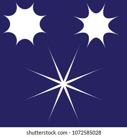  Vector glowing light effect stars bursts with sparkles. Shine star glitters. vector illustration