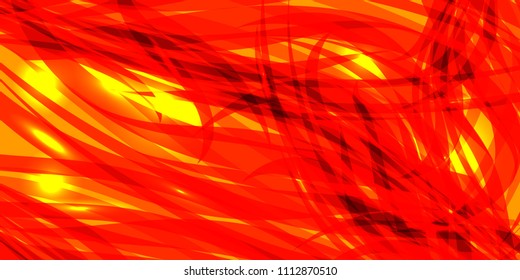 Vector glowing Martian background of yellow and red lines. For registration of paper or banners.