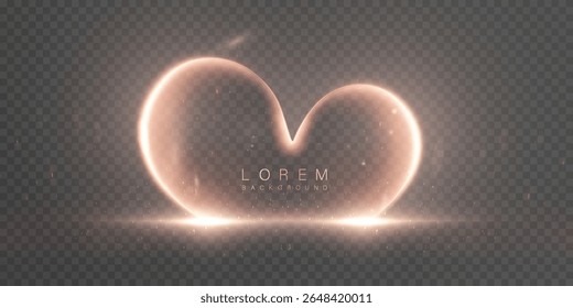 Vector glowing pulse shape with soft sparks and bright light halo on transparent background. Futuristic energy wave for logos, UI effects, presentations and abstract tech visuals.