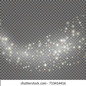Vector glowing stars effect , lights and bursts sparkles with sparkles isolated on transparent background
