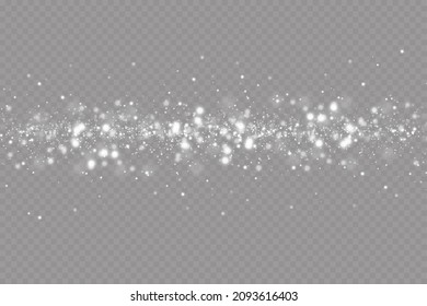 Vector glowing stars, lights and sparkles.Glow light effect. Vector illustration. Christmas flash. dust. 