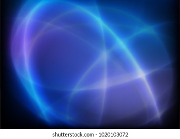 Vector glowing wave