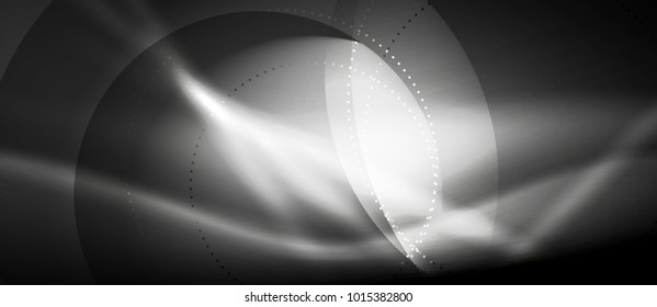 Vector glowing wave neon flowing curve background, light effects template