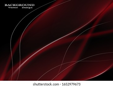 Vector glowing wave, smoke design wavy lines