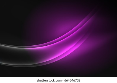 Vektorstrahlungswelle, Rauchdesign-Wavy-Linien