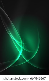 Vektorstrahlungswelle, Rauchdesign-Wavy-Linien