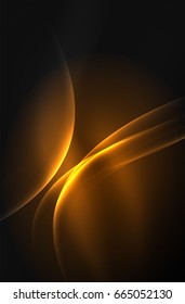 Vector glowing wave, smoke design wavy lines