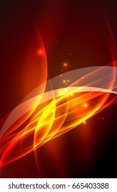 Vektorstrahlungswelle, Rauchdesign-Wavy-Linien