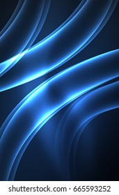 Vector glowing wave, smoke design wavy lines