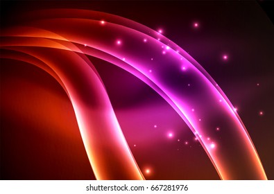 Vektorstrahlungswelle, Rauchdesign-Wavy-Linien