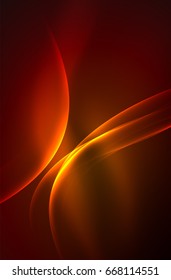 Vector glowing wave, smoke design wavy lines