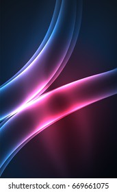 Vektorstrahlungswelle, Rauchdesign-Wavy-Linien