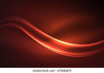 Vektorstrahlungswelle, Rauchdesign-Wavy-Linien
