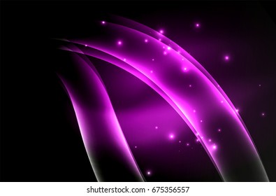 Vektorstrahlungswelle, Rauchdesign-Wavy-Linien