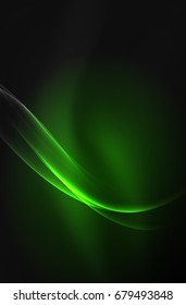 Vector glowing wave, smoke design wavy lines