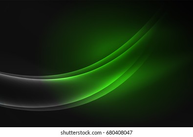 Vektorstrahlungswelle, Rauchdesign-Wavy-Linien