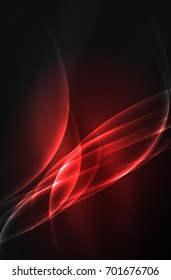 Vector glowing wave, smoke design wavy lines