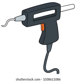 vector of glue gun