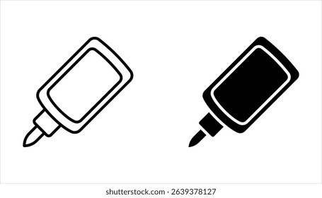 Vector glue icon set. Liquid glue, vector illustration  isolated on white background.
