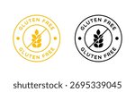 Vector Gluten Free Badge Label