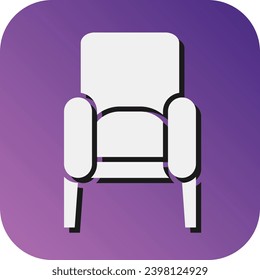 Vector Glyph Gradient Background Icon Design