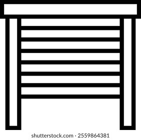 Vector glyph icons of window blinds, Jalousie graphic symbols Premium Quality Design of architecture Elements, for Web Page, Mobile App, UI, UX Design, isolated on transparent background,