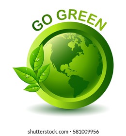 Vector Go Green Label